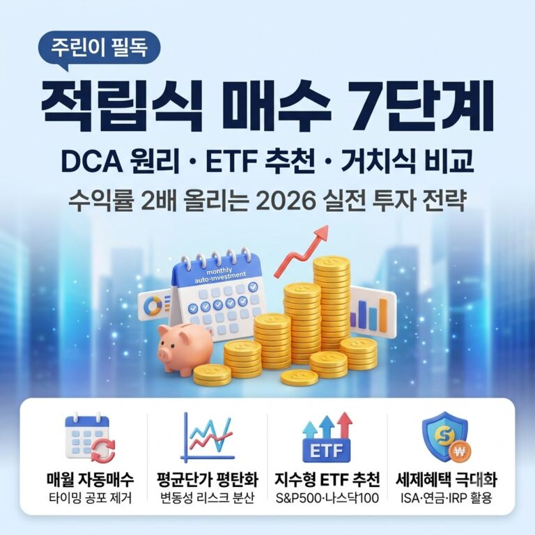 주식 적립식 매수 방법 7단계, 수익률 2배 올리는 실전 전략